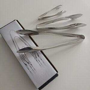 Artaste Brand Elegant Stainless Steel Serving Tongs set of (3)